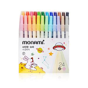 모나미 슈퍼 사인펜 싸인펜 24색 세트