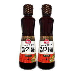 사조해표 딱한번 짠 고소한 참기름 320mL x 2개