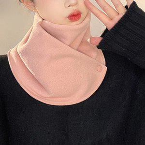 (LND) 플리스 숄 넥워머 2개 똑딱이 머플러 목도리 기모 스카프