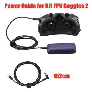 DJI FPV 고글용 전원 케이블 2 공급 장치 배터리 연결, Avata 비행 안경 충전 드론