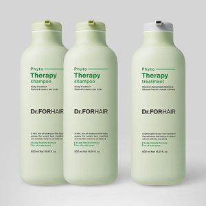 닥터포헤어 피토테라피 샴푸 500mlX2 + 피토테라피 트리트먼트 500ml 민감두피 케어 세트