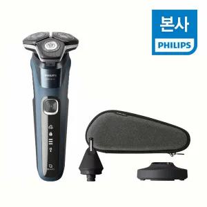 [6%다운쿠폰]PHILIPS 필립스 SkinIQ 5000 시리즈 전기면도기 S5880/33 오션 블루
