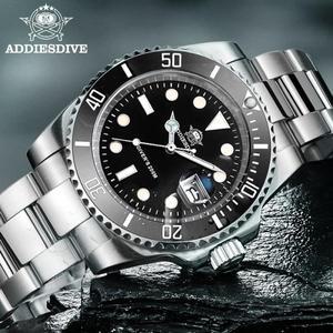 ADDIESDIVE-2022 럭셔리 남성용 쿼츠 시계 200M 다이버 시계 BGW9 슈퍼 야광 세라믹 베젤 스테인레스 스틸