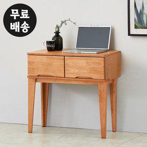 [벤티스가구]엔드 고무나무 원목 콘솔 서랍장 현관 장식장 테이블 선반 미니(입식형/C형/800)