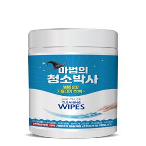 유한그린텍 마법의청소박사 150매 기름때제거 크리너티슈 업소용 물티슈 가정용 물티슈