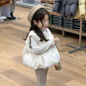 크리미 퍼프 패딩 조끼 R12956
