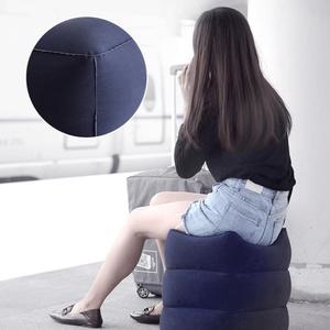 3단 에어 발쿠션 차량용 발받침 비행기 여행용 다리쿠션
