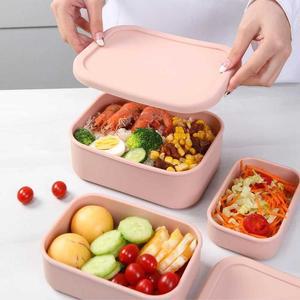 단열시트 독일산 실리콘 도시락 상자 전자레인지 냉동고 오븐 안전 점심 식사 스낵 및 식품