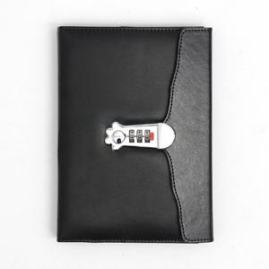비밀일기장 A5 다이 유선 볼펜 비밀번호 노트 어리 다이어리형 야옹이발 노트(블랙)