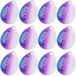 35pcs 낚시 스피너 블레이드 컬러풀 콜로라도 키트 루어 만들기 용품 DIY 인라인 스피너용 이지 스핀 스푼 월리아이 리그 담수 소금물