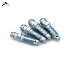 오토바이 자전거 브레이크 켈리퍼 스틸 블리드 나사 니플 M7 x 10mm 4 개