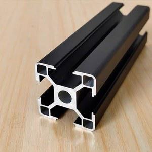 한 블랙 3030 3060 CNC 레이저 대 4080 조각 기계에 프레임 알루미늄 1/2PCS EXTRUSIONS 프로파일 100MM1000MM T슬롯 4040