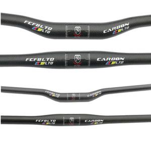 카본드롭바 FCFB 무광 카본 핸들바 MTB 자전거 25 4 산악 플랫 라이저 핸들 3K 380 700mm