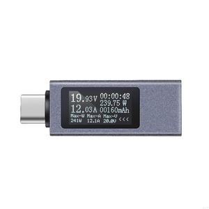 호환 R9UF KOWSI USB 테스터 휴대폰 충전 탐지기 C 전압계 전압 전류 검출기 미터