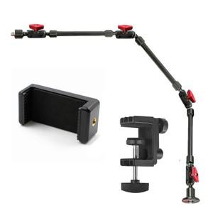 스마트 폰 카메라 액션 Gopro 클립 벽걸이 형 웹캠 스튜디오 스탠드 매직 암 브래킷 클램프 휴대 전화 홀더