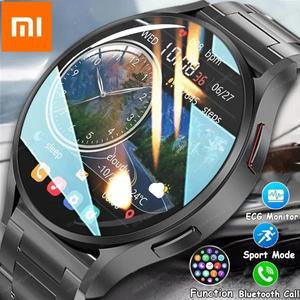 샤오미 2024 갤럭시 6 AMOLED 스마트 워치 남성 혈당 블루투스 통화 NFC GPS 추적기 방수 스마트 워치