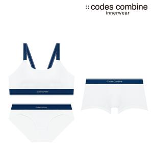 [코데즈컴바인이너웨어](강남점)스포츠 화이트 커플세트 (CDWBR413WH+CDWBP413WH+CDMDR413WH)