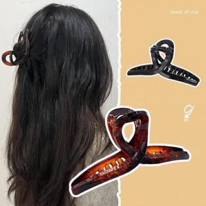 올림머리 001 플라스틱 대왕 집게 헤어핀 올림머리핀 왕머리 반머리핀 집게삔 AP