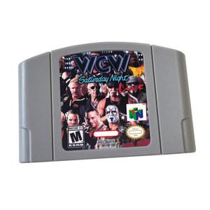 Nlnten d0 레트로 콘솔용 복제 게임 카드 카트리지 WCW 토요일밤 라이브 N64 미국 버전