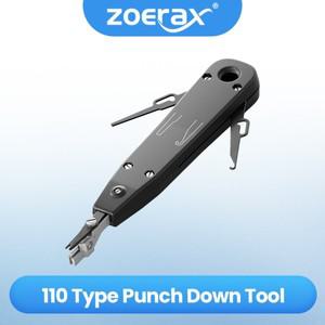 ZoeRax 펀치 다운 도구 110 와이어 커터 나이프 Rj45 키스톤 잭 네트워크 케이블 전화 모듈 용 통신
