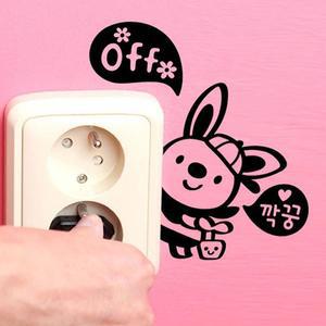 제니프렌즈A세련 포인트스티커 스위치스티커-블랙