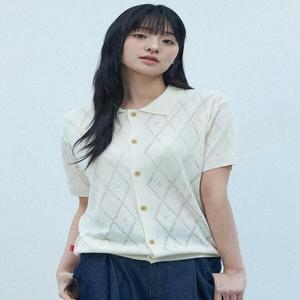원더플레이스 (꼬모니노즈) 남녀공용 CROCHET BUTTON CARDIGAN(3COLOR)WN246TDSCZ01