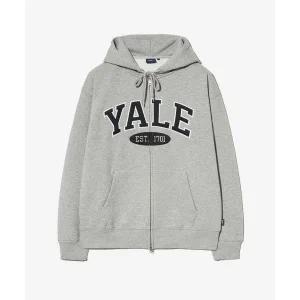 [8월 29일 배송] YALE 예일 투톤아치 후드집업_그레이 540606