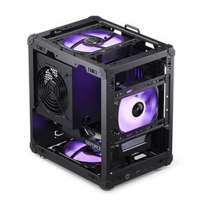 오픈케이스 JONSBO C6 MATX 미니 케이스 Type-C 전원 휴대용 데스크탑 메쉬 섀시 컴퓨터 200-255mm 그래픽