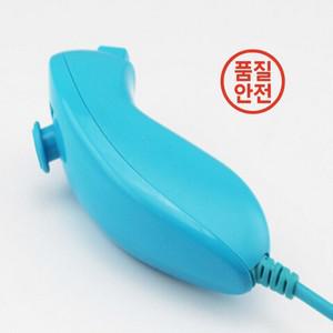 원격 Nunchuck NUNCHUK 리모컨 Nintendo Wii 용 밝은 파란색