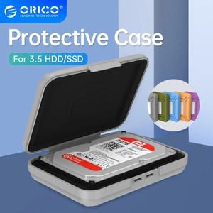 ORICO 3.5인치 하드 드라이브 가방 HDD 보호 상자(라벨 포함) 충격 방지/보관 인클로저 커버 케이스 및