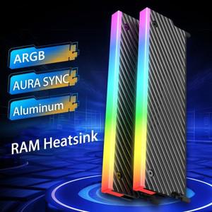 ARGB RAM 방열판 라디에이터 쿨러 알루미늄 합금 DDR 메모리 용 실리콘 패드 포함 5V 3 핀