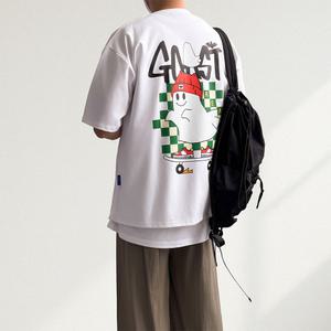 [1+1] 비고스트 냉감 아이스 쿨링 프린팅 반팔티 3컬러 데일리룩 커플 휴양지 바캉스