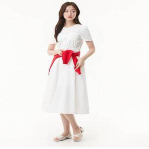[플라스틱아일랜드]라운드넥 플레어 원피스 PR2WO964