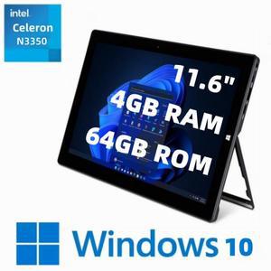 Windows 10 PAD1162 11.6인치 태블릿 셀러론 N3350 4GB DDR3-RAM 64GB eMMC ROM 1920 x 1080 IPS HDMI 6000