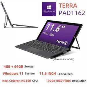 PAD1162 11.6인치 Windows 10 2IN1 태블릿 4GB RAM 64GB ROM 화면 Intel Celeron N3350 1920 x 1080 픽셀 2