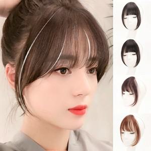 여신 가발 앞머리 여우 붙임머리 고데기 부분 정수리 여자 뱅 피스