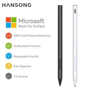 Microsoft Surface Pen for Pro X 9 8 7 6 5 4 3 Book 2 노트북 Go MPP2.0 프로토콜 손잡이 거부 스타일러