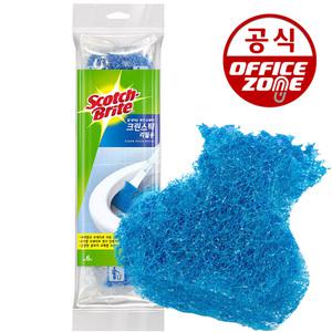 3M 크린스틱 리필 6개 맞춤 변기솔 욕실솔 수세미