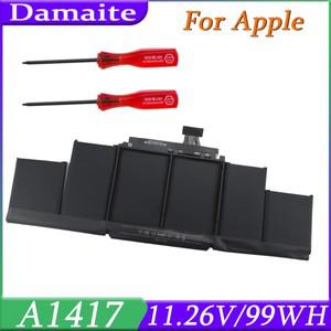 A1417 11.26V 99WH 애플 A1398 (2012 년 초-2013 버전) MacBook Retina Pro 15 