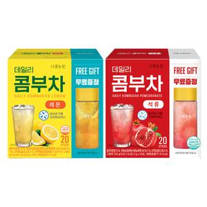 다농원 데일리 콤부차 레몬20T+석류20T(보틀포함)