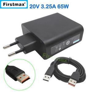 레노버 요가용 USB AC 전원 어댑터 태블릿 PC 충전기 5A10G68679 ADL65WLG EU 플러그 20V 3.25A 5.2V 2A 90