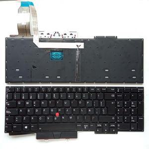 Lenovo ThinkPad E15 Gen 1(20RD 20RE)TP00117A SL10W47275용 미국 영국 SP 노트북 교체 레이아웃 키보드