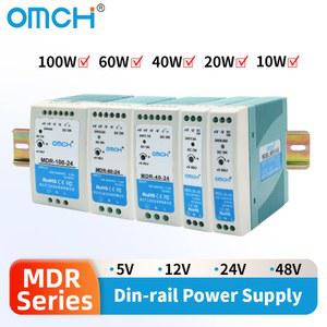 40 10 24V 장치 OMCH 100W 20 12V 레일 240VAC 전원 DIN 60 100 MDR 스위칭 5V 48V 공급 SMPS 출력