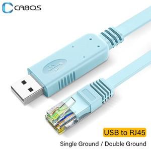 USB to RJ45 콘솔 케이블 노트북 컴퓨터 용 RS232 직렬 어댑터 Cisco 라우터 8P8C 변환기 1.8m 3m