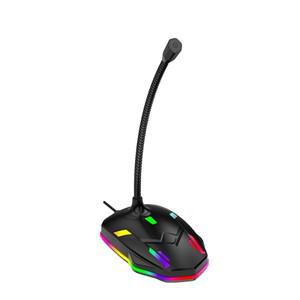 컴퓨터 탁상용 게이밍 마이크 RGB 데스크탑 회의 USB 캐패시터 녹음 M9