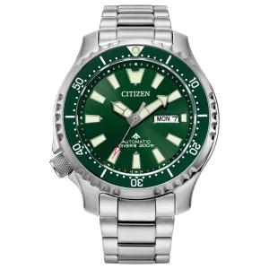 Citizen 시티즌 오토매틱 남성용 프로마스터 다이브 캘린더 실버 시계 44MM NY0151-59X 504934