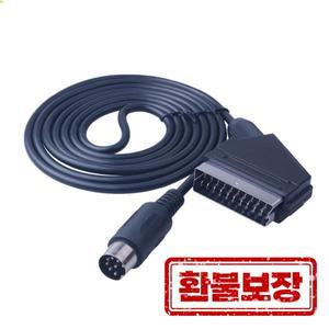 V-핀 Scart 케이블 Sega Megadrive 1 Genesis 마스터 시스템 RGB AV 용 1.8M 교체