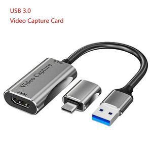 카메라 메모리스틱 3.0 HDMI 호환 비디오 캡처 카드 OBS 라이브 스트리밍 방송 녹화용 60fps 4K