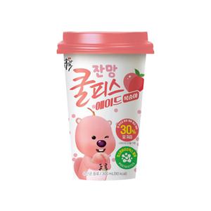 [기타]잔망루피 쿨피스에이드 복숭아 컵음료 300ml x 3개