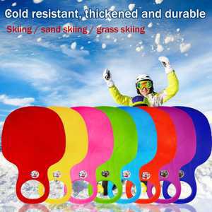 플레이트 썰매 보드 야외 겨울 플라스틱 스키 그라스 샌드 패드 Luge For Kids Or
